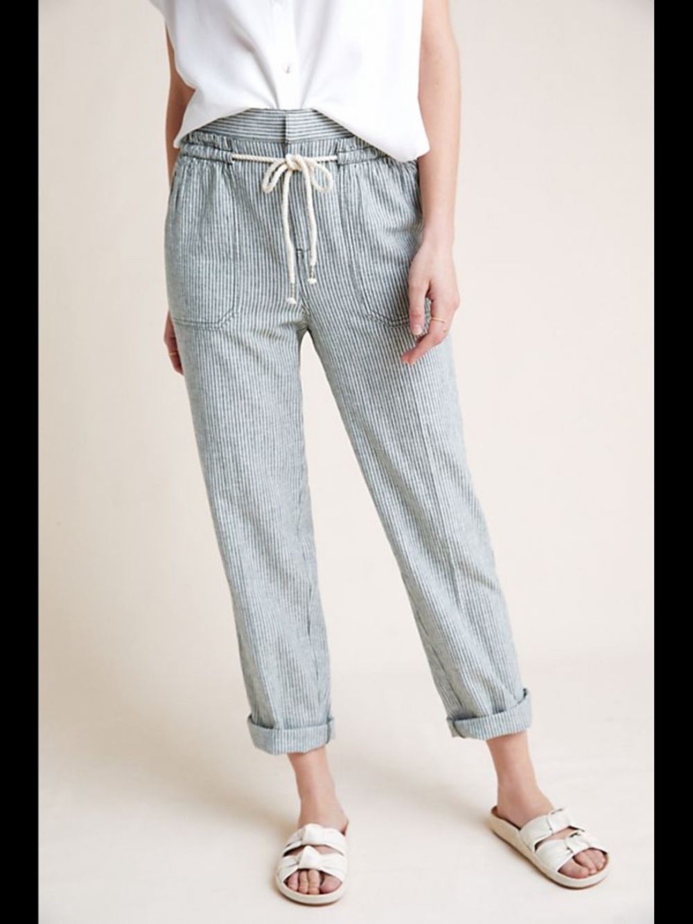 Anthropologie Seashore Striped Pants